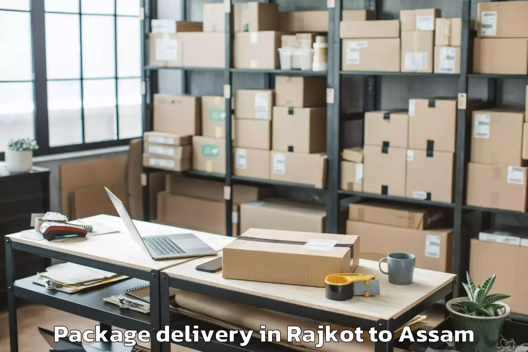 Expert Rajkot to Howraghat Package Delivery